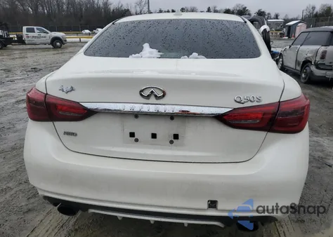 2018 Infiniti Q50 Luxe z USA, uszkodzony, nr VIN JN1EV7AR3JM440773